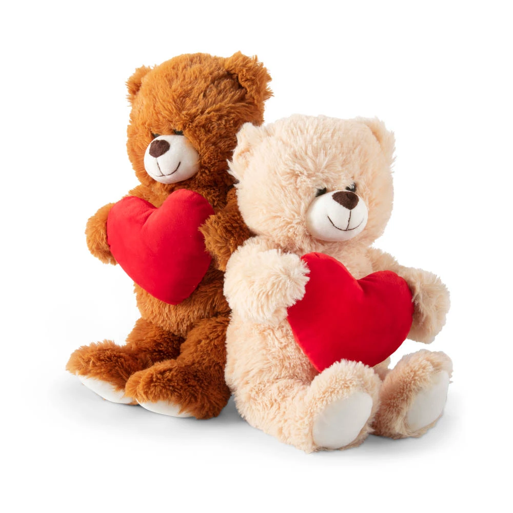 No Brand Beer Met Hart Knuffel - 30 Cm 3 No Brand Beer Met Hart Knuffel - 30 Cm