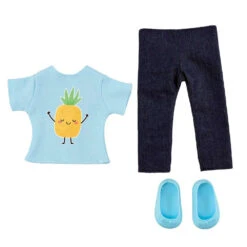 Poppenkleding Ananas T-shirt En Jeans -Barbie || Baby Born Verkoopwinkel 1987018 41d3c4c5