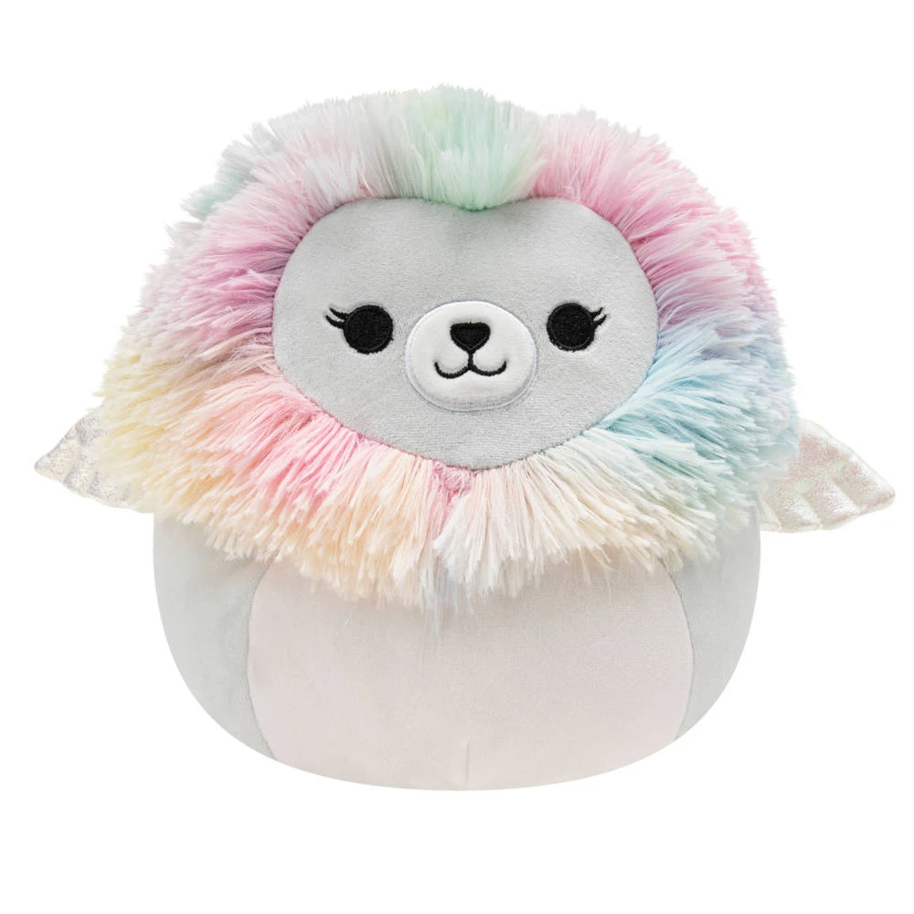 Pluchen Squishmallows Grijze Leeuw Met Glittervleugels - 40 Cm 3 Pluchen Squishmallows Grijze Leeuw Met Glittervleugels - 40 Cm