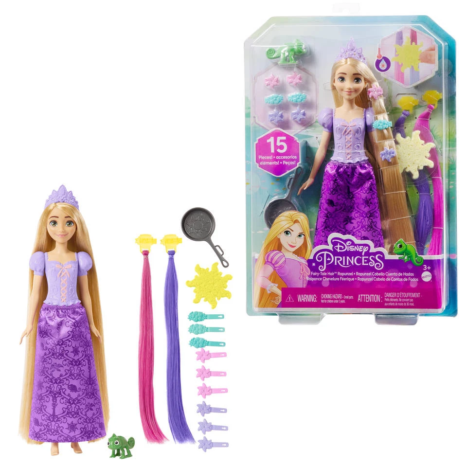 MATTEL Disney Princess Sprookjeshaar Rapunzel 3 MATTEL Disney Princess Sprookjeshaar Rapunzel