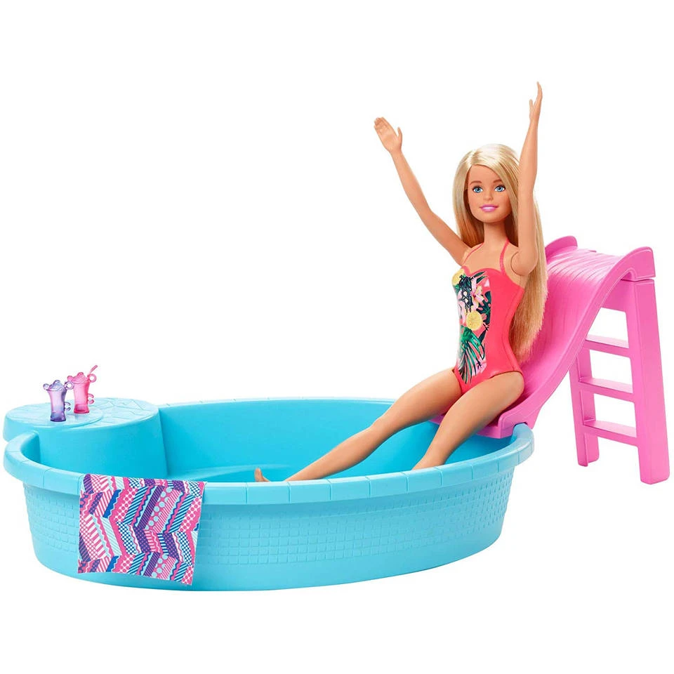 Barbie Zwembad Met Pop 4 Barbie Zwembad Met Pop - Image 2