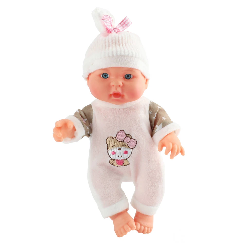 No Brand Baby Beau Pop Met Muts - 23 Cm 6 No Brand Baby Beau Pop Met Muts - 23 Cm - Image 4