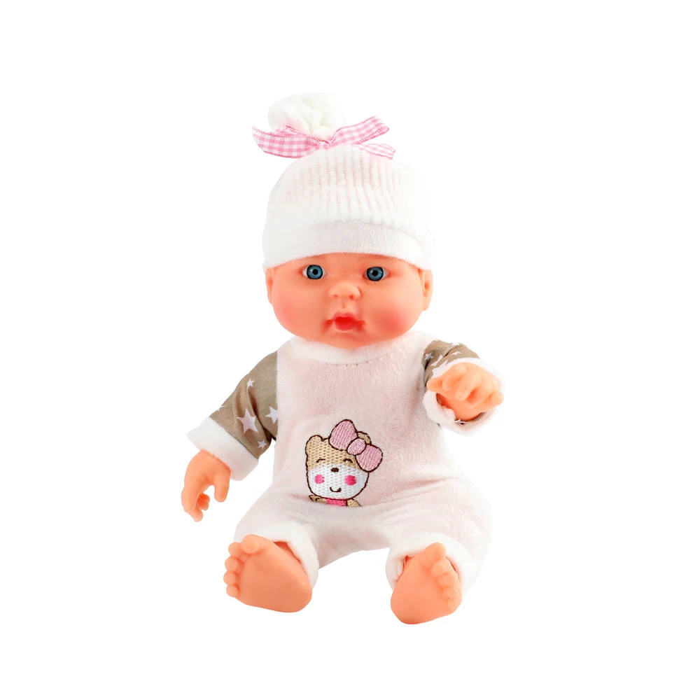 No Brand Baby Beau Pop Met Muts - 23 Cm 5 No Brand Baby Beau Pop Met Muts - 23 Cm - Image 3