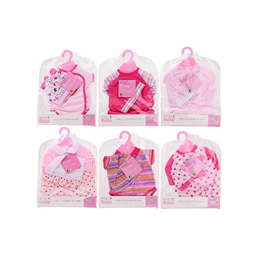 Johntoy Baby Rose Poppenkleren Op Hanger - 40-45 Cm 3 Johntoy Baby Rose Poppenkleren Op Hanger - 40-45 Cm