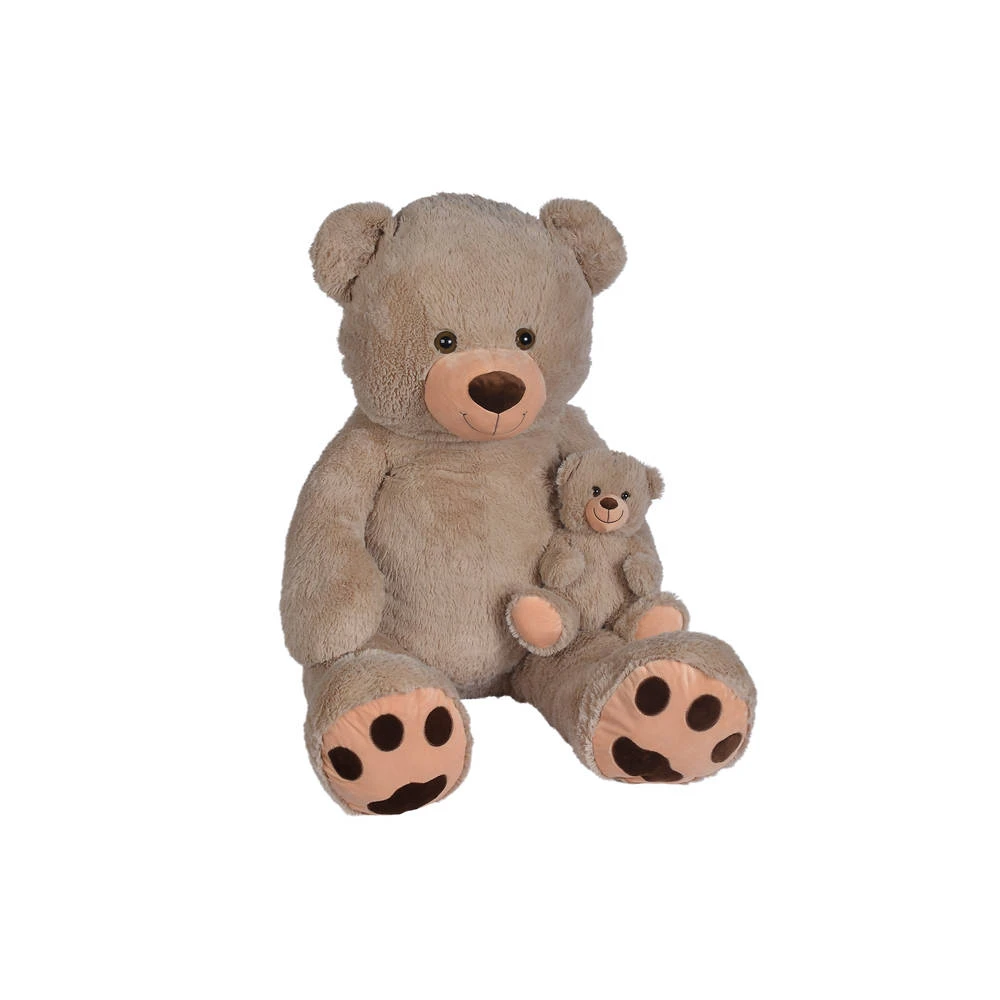 No Brand Pluchen Beer Met Baby - 111 Cm 3 No Brand Pluchen Beer Met Baby - 111 Cm